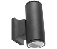 Lampy ogrodowe - Aigostar - Kinkiet zewnętrzny 2xGU10/230V czarny IP65 okrągły - miniaturka - grafika 1