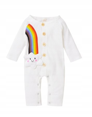 SHEIN PRĄŻKOWANY KOMBINEZON NIEMOWLĘCY 80 V4Q