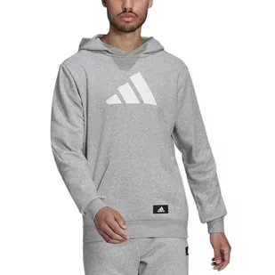 Bluza adidas Future Icons Hoodie HA1412 - szara - Adidas - Bluzy sportowe męskie - miniaturka - grafika 1