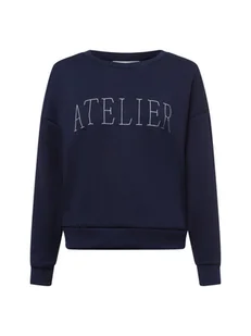 Vila Bluza damska - VISiffi Kobiety Sztuczne włókno niebieski jednolity, M - Bluzy damskie - miniaturka - grafika 1