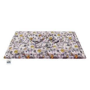 Legowisko dla psa miękkie (mata) średnie 100x70 cm wodoodporne Kolor pokrowca: Szare kostki - Legowiska dla psów - miniaturka - grafika 1