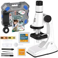 Mikroskopy i lupy - Mikroskop Edukacyjny dla Dzieci 1200x Zestaw Naukowy STEM + Walizka i Akcesoria do Eksperymentów - miniaturka - grafika 1