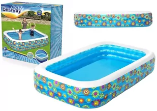 Bestway Basen dmuchany 305x183x56 cm Rybki 54121 - Baseny ogrodowe - miniaturka - grafika 1