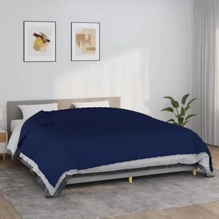 Vidaxl Koc Obciążeniowy, Niebieski, 235X290 Cm, 11 Kg, Tkanina - Koce - miniaturka - grafika 1