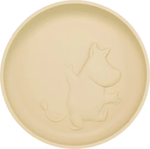 Moomin Silicone plate, latte beige - Miseczki i talerzyki dla dzieci - miniaturka - grafika 1