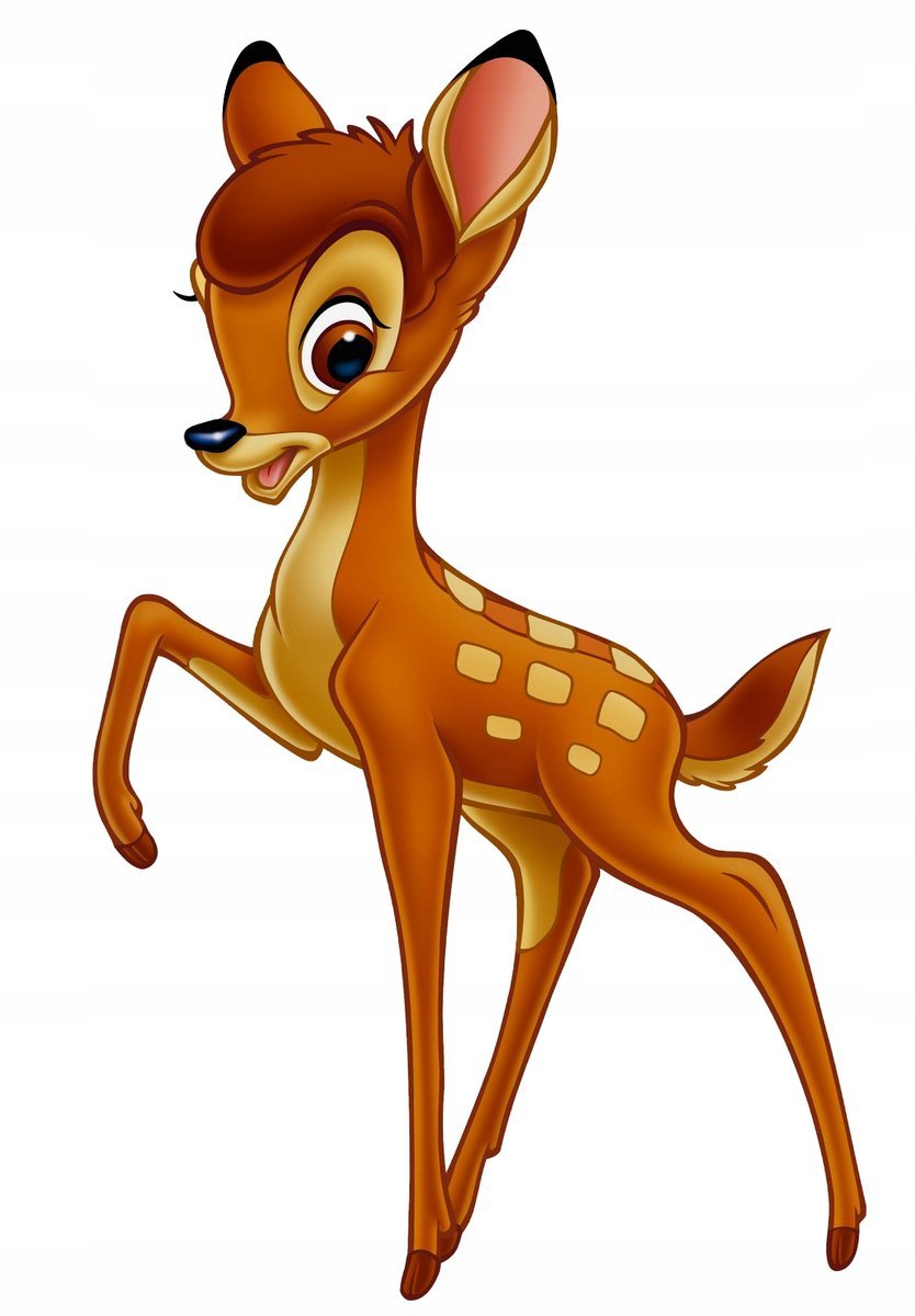 Naklejka Uv Wypukła Ozdobna DTF UV Aplikacja Sarenka Bambi