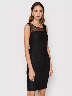 Sukienki - DKNY Sukienka koktajlowa P2AD7A35 Czarny Slim Fit - grafika 1