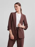 Marynarki i żakiety damskie - Pieces Marynarka 17090996 Brązowy Regular Fit - miniaturka - grafika 1