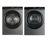 Zestawy zintegrowane AGD - Haier pralka I-Pro 3 HW80-B14939S8-S 8kg 1400obr/min + suszarka I-Pro 3 HD90-A3939R-S 58cm 9kg - miniaturka - grafika 1