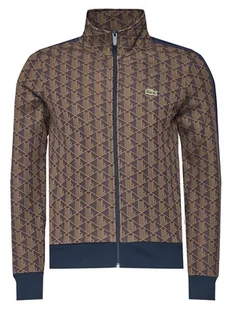 Lacoste Bluza SH1368 Brązowy Regular Fit - Bluzy męskie - miniaturka - grafika 1
