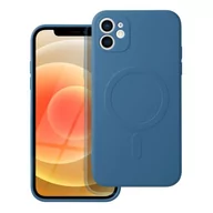 Etui i futerały do telefonów - OEM Futerał Silicone Mag Cover Do Iphone 12 Mini Niebieski - miniaturka - grafika 1