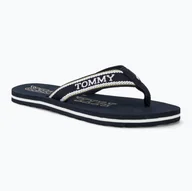 Klapki i japonki damskie - Japonki damskie Tommy Hilfiger Beach Sandal space blue - miniaturka - grafika 1