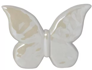 Motyl Ceramiczny zielony perłowy, perłowy, 19,5x4x14,5x4x14,5cm - Wielkanoc - miniaturka - grafika 1