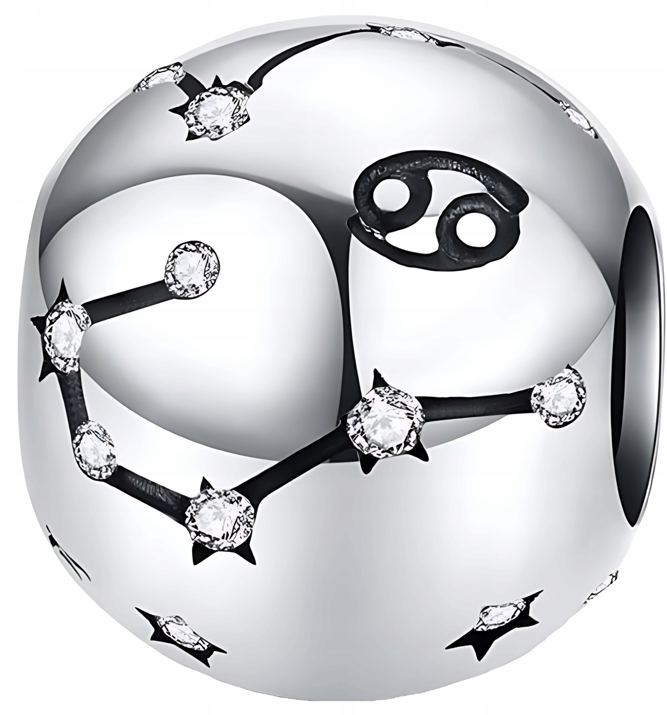 Ivybands CHARMS srebro 925 ZNAK ZODIAKU RAK KONSTELACJA zawieszka pr 925 KORALIK