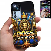 Dodatki do ciast w proszku - ETUI DO XIAOMI 12T / 12T PRO - BOSS LEW Z KORONĄ NA TARCZY CASE + FOLIA - miniaturka - grafika 1