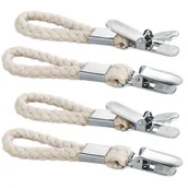 Wieszaki łazienkowe - Wenko Wieszaki do ręczników STABILO na klips 4 sztuki 85964500 - miniaturka - grafika 1