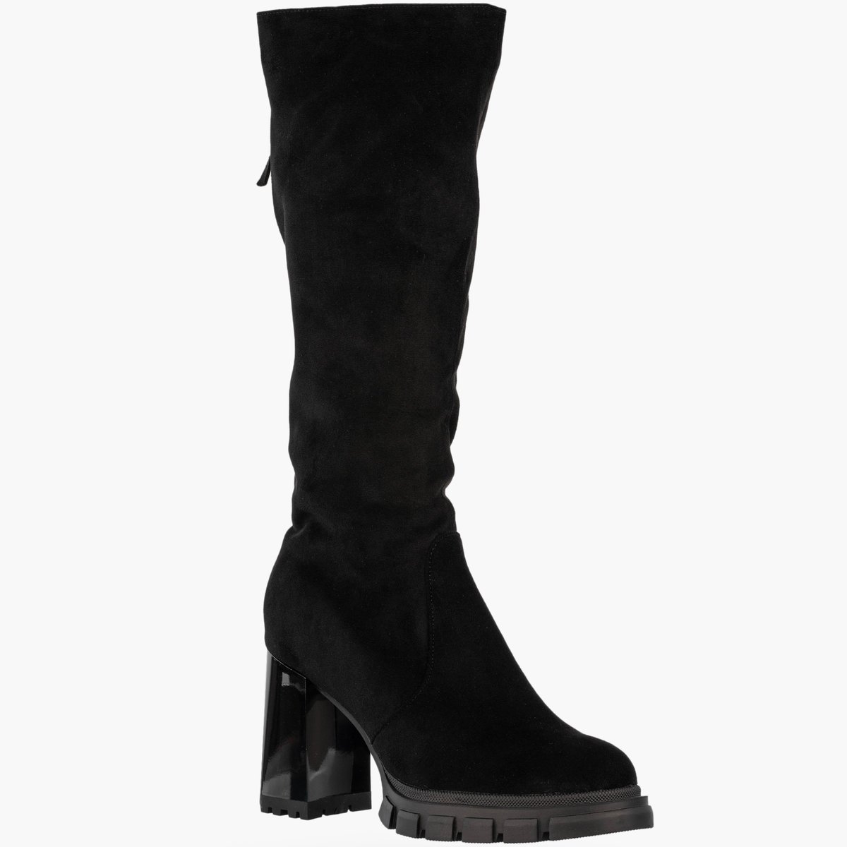 Kozaki Damskie Buty Ocieplane Na Słupku Eleganckie Na Zimę Czarne GOODIN Czarny 38