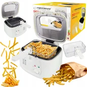 Frytownice gastronomiczne - Duża Mocna Frytkownica Olejowa Tradycyjna Frytownica 1800W Frytki Kurczak - miniaturka - grafika 1