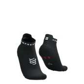 Skarpetki sportowe męskie - COMPRESSPORT Skarpetki do biegania krótkie PRORACING SOCKS V4 RUN LOW black/white - miniaturka - grafika 1