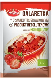 Amylon GALARETKA O SMAKU TRUSKAWKOWYM (BEZGLUTENOWA) BIO 40 g - Zdrowa żywność - miniaturka - grafika 3