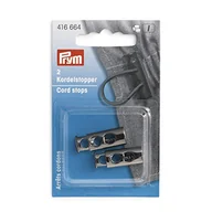 Akcesoria i części do maszyn do szycia - Prym 416664 2-otworowy gunmetal stoper do sznurka, metal, 9,7 x 26 mm - miniaturka - grafika 1