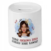 Skarbonki - Skarbonka Dla Juli Julki na Urodziny na Prezent z Nadrukiem ze Zdjęciem - miniaturka - grafika 1