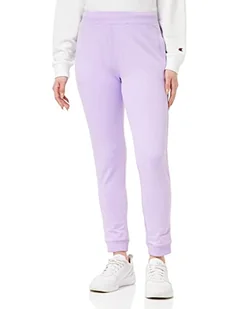 Champion Damskie spodnie dresowe z logo Legacy American Classics Pocket z wysokim stanem prążkowane mankiety, lawenda, L - Spodnie damskie - miniaturka - grafika 1