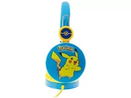 Słuchawki - OTL Technologies Pikachu Blue Dziecięce słuchawki o ograniczonej głośności dla dzieci w wieku 3–7 lat - miniaturka - grafika 1