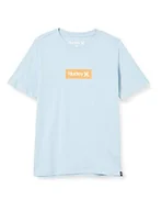 Koszulki dla chłopców - Hurley Hurley Chłopcy B O&o Small Box Tee Ss T-Shirt niebieski niebieski (Deep Royal Blue) M BQ1476 - miniaturka - grafika 1