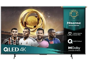 Telewizor HISENSE 55E7Q Pro 55" QLED 4K 144Hz VIDAA Smart OS Al Upscaler Czarny - Telewizory - miniaturka - grafika 1