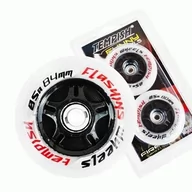 Akcesoria do skatingu - Kółka do rolek Tempish  Flashing 84 mm 85A 2-Pack  Czerwony - miniaturka - grafika 1