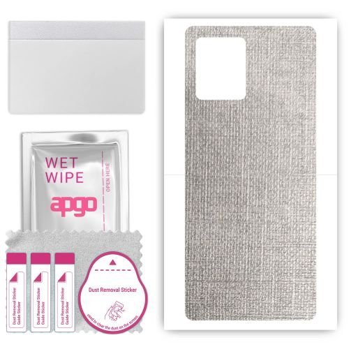 folia naklejka skórka strukturalna na TYŁ do Blackview Color 8 - Tkanina Denim Szary - apgo SKINS