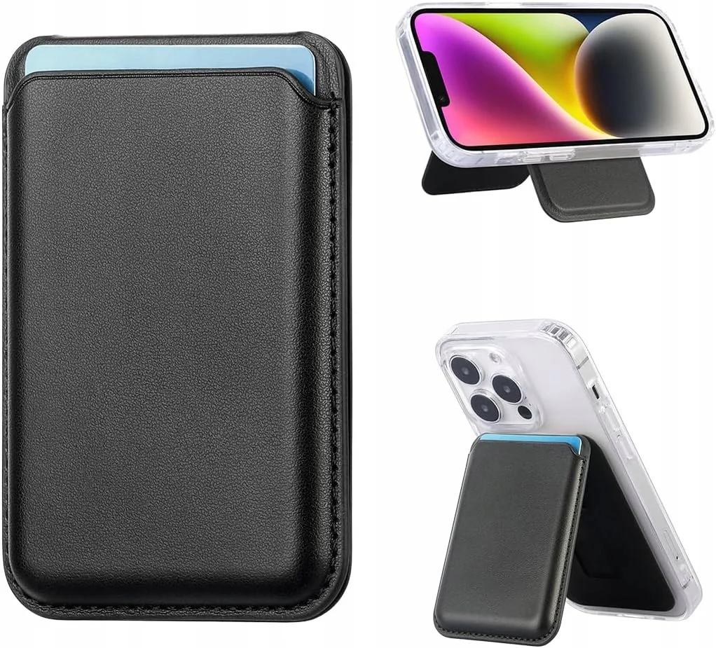 UCHWYT NA KARTY MAGNETYCZNY 1-3 KARTY PODSTAWKA ETUI PORTFEL TELEFON