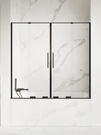 Parawany nawannowe - Parawan nawannowy New Trendy Smart 160x150 cm 4-częściowy przesuwny uniwersalny czarny mat EXK-4210 - miniaturka - grafika 1