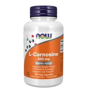 Witaminy i minerały - Now Foods NOW L-Carnosine 500mg 100vegcaps - miniaturka - grafika 1