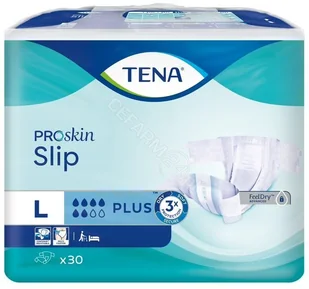 TENA Proskin Slip Plus L pieluchomajtki, 30 sztuk - Bielizna lecznicza - miniaturka - grafika 2