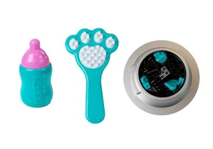 Pluszowy Pies na Baterie Biały w Łaty Rusza Ogonem Dźwięk - Zabawki interaktywne dla dzieci - miniaturka - grafika 5