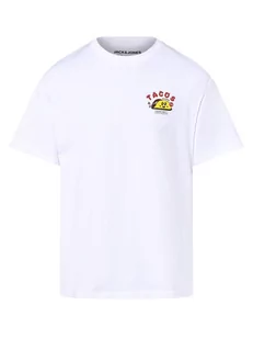 Jack & Jones - T-shirt męski  JORTaco, biały - Koszulki męskie - miniaturka - grafika 1