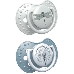 Lovi Smoczek silikonowy Botanic Boy 3-6m, 2x - Smoczki uspokajające - miniaturka - grafika 1