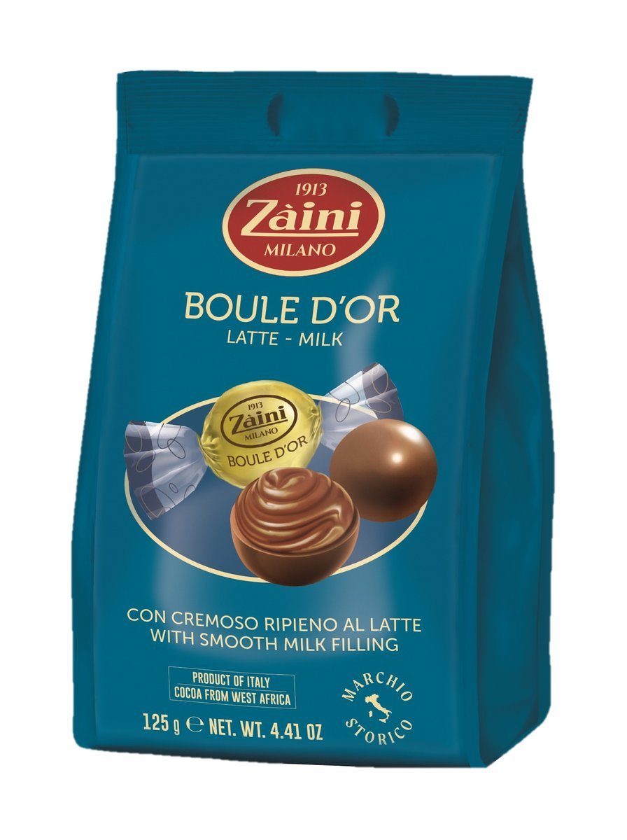 BOULE D’OR LATTE ZAINI CZEKOLADOWE NADZIEWANE PRALINY KULKI 125G NA PREZENT