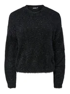 Swetry damskie - Pieces Sweter "Mie" w kolorze czarnym - miniaturka - grafika 1