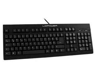 LC-Power BK-902 klawiatura USB QWERTZ Niemiecki Czarny LC-KEY-902DE - Klawiatury - miniaturka - grafika 1