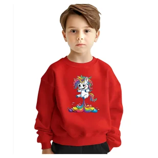 BLUZA DZIECIĘCA JEDNOROŻEC UNICORN TĘCZA 122-128 DLA CHŁOPCA DZIEWCZYNKI - Bluzy dla dziewczynek BLUZA DZIECIĘCA JEDNOROŻEC UNICORN TĘCZA 122-128 DLA CHŁOPCA DZIEWCZYNKI - Bluzy dla dziewczynek - miniaturka - grafika 1