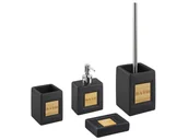 Akcesoria łazienkowe - 4-częściowy Zestaw Akcesoriów Łazienkowych Szary Kourou - miniaturka - grafika 1