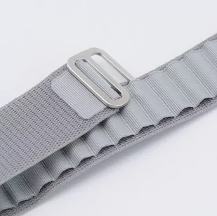 Pasek do zegarka Apple Watch Alpine 38/40/41mm jasno szary Rhinocell Nylon - Akcesoria do smartwatchy - miniaturka - grafika 1