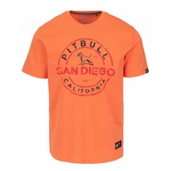 Odzież taktyczna i umundurowanie - PITBULL KOSZULKA Light Weight 170 Basic San Diego Ins. '25 - Fluo Orange - miniaturka - grafika 1