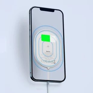 Baseus magnetyczna bezprzewodowa indukcyjna ładowarka Qi 15 W (kompatybilna z MagSafe) biały (WXQJ-02) - Ładowarki do telefonów - miniaturka - grafika 36