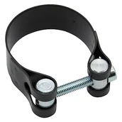 Części motocyklowe - LeoVince obejma do rury wydechowej, zestaw części zamiennych, stal nierdzewna, czarna, Ø 49 mm - miniaturka - grafika 1