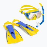 Maski do nurkowania - Zestaw do snorkelingu dziecięcy Aqualung Hero Set yellow/blue - miniaturka - grafika 1