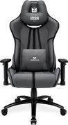 Fotele gamingowe - IMBA Seat WARLOCK materiałowy szaro-czarny - miniaturka - grafika 1